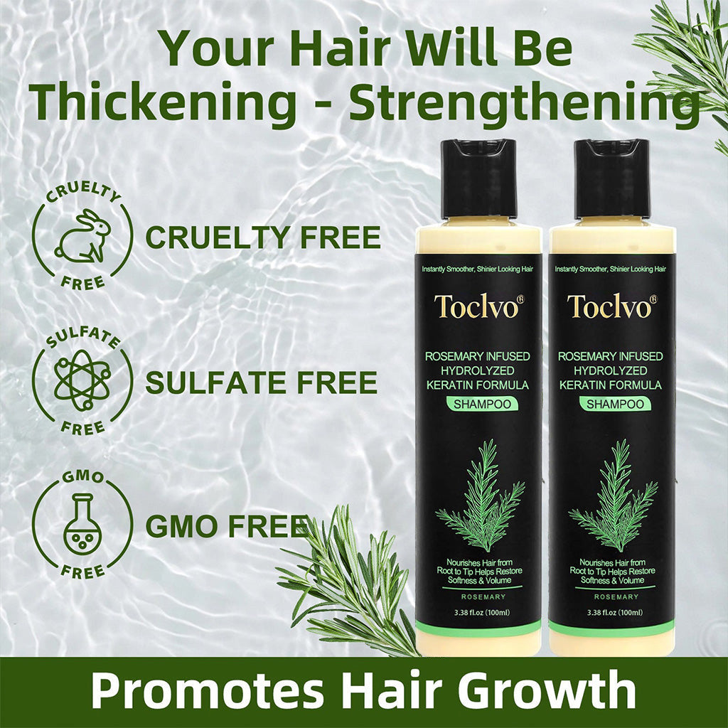 Toclvo® Rosemary Shampoo | Hair Growth & Anti-Dandruff Scalp Treatment