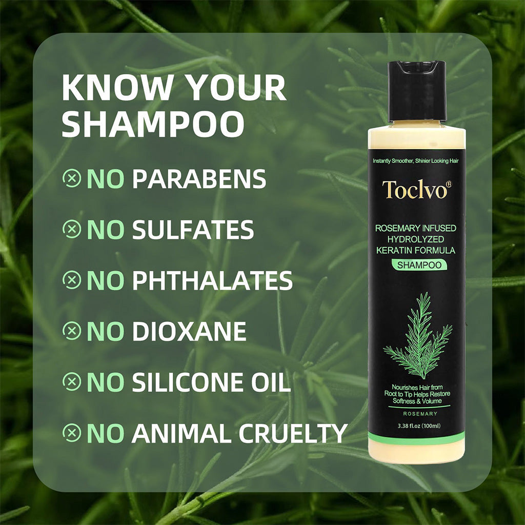 Toclvo® Rosemary Shampoo | Hair Growth & Anti-Dandruff Scalp Treatment