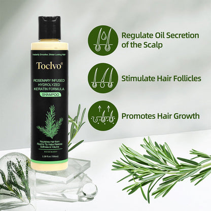 Toclvo® Rosemary Shampoo | Hair Growth & Anti-Dandruff Scalp Treatment