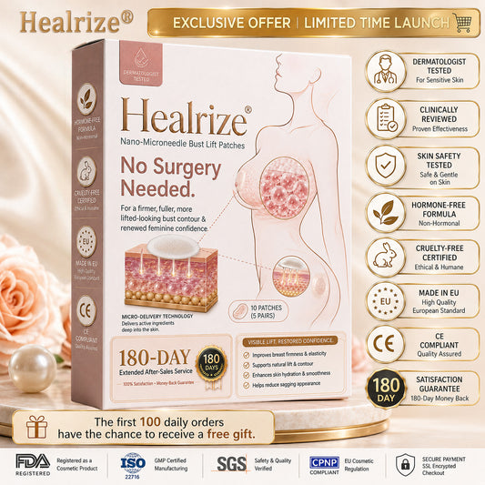 Healrize® Nano-Microneedle Bust Lift Patches ✨ — No Surgery Needed. For a firmer, fuller, more lifted-looking bust contour & renewed feminine confidence 💖