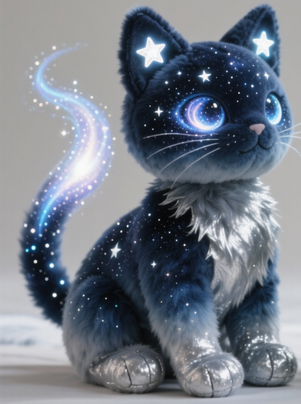 Plush Galaxy Cat — “Starlit Nebula” (Collectible Fantasy Plush)